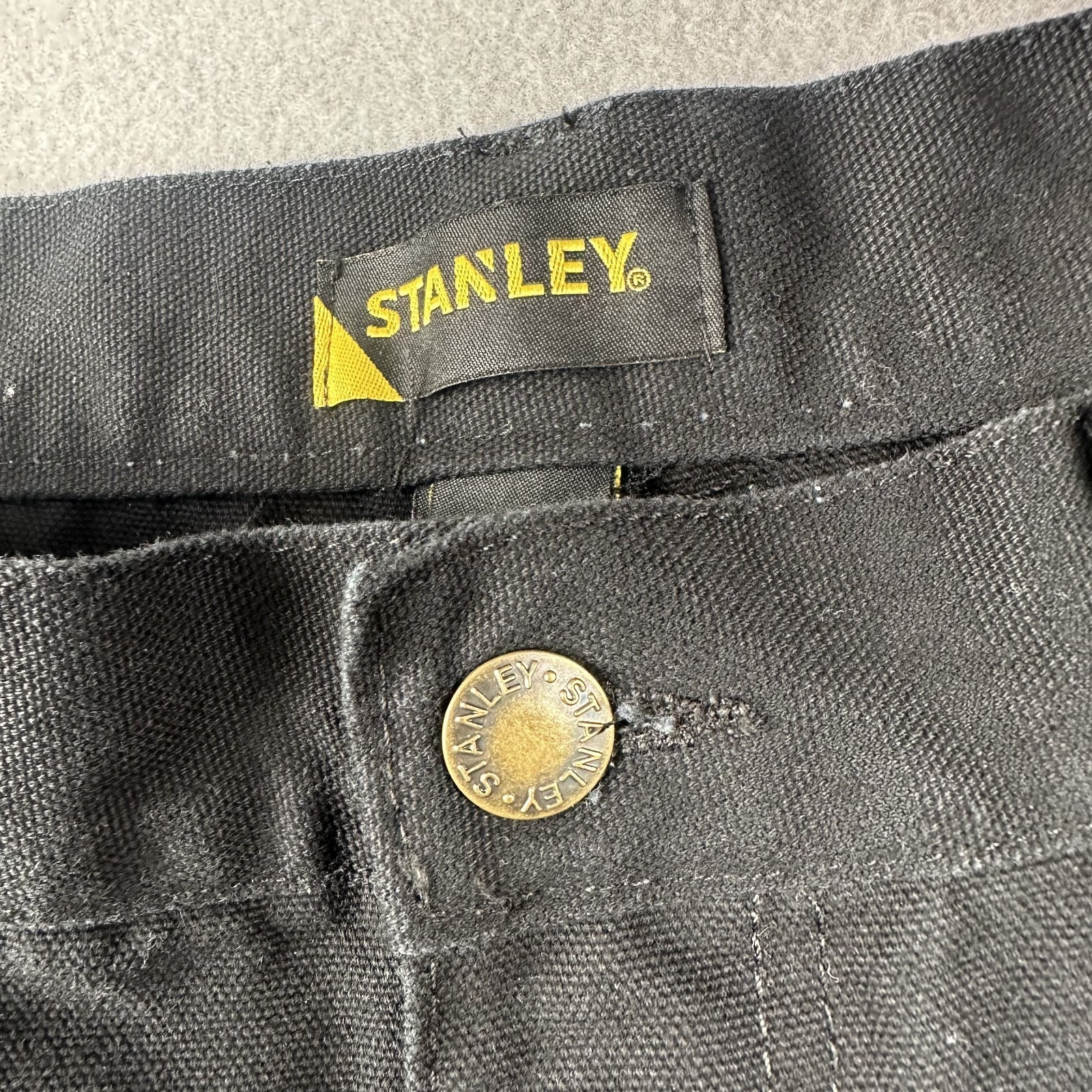 Stanley Workwear Carpenter Pants Mens Size 32x30 Black 100% Cotton — image 3 of 8